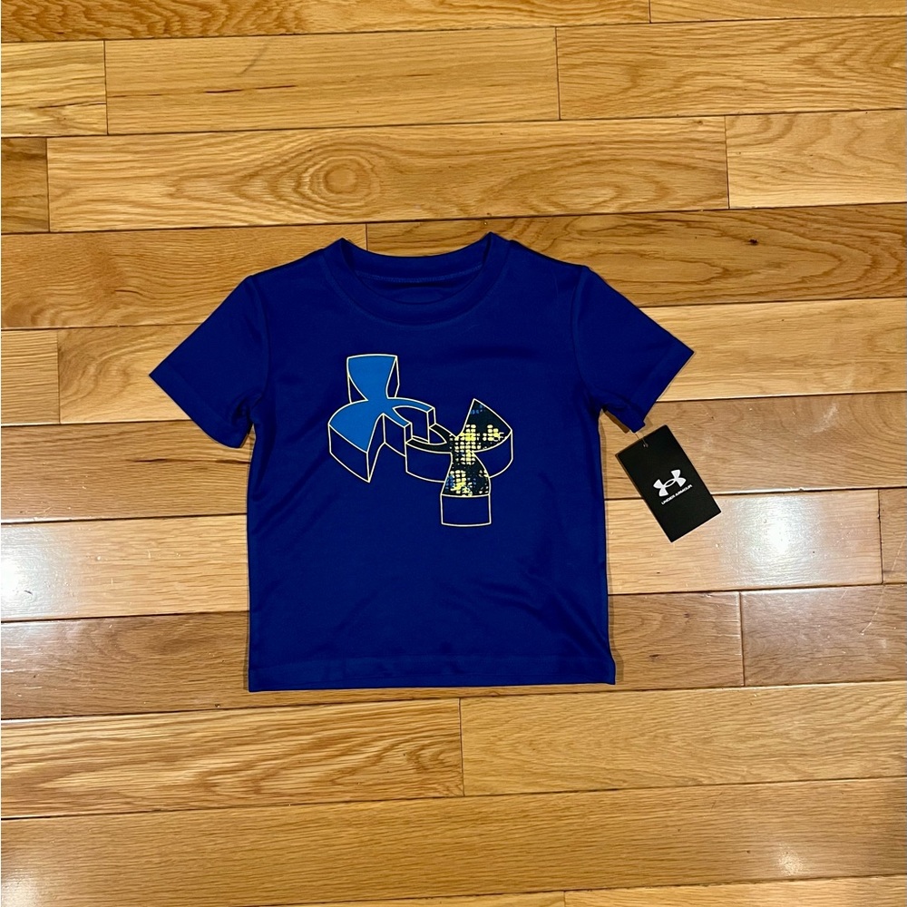 NWT Under Armour Toddler Boys’ Short Sleeve Tee Shirt Royal